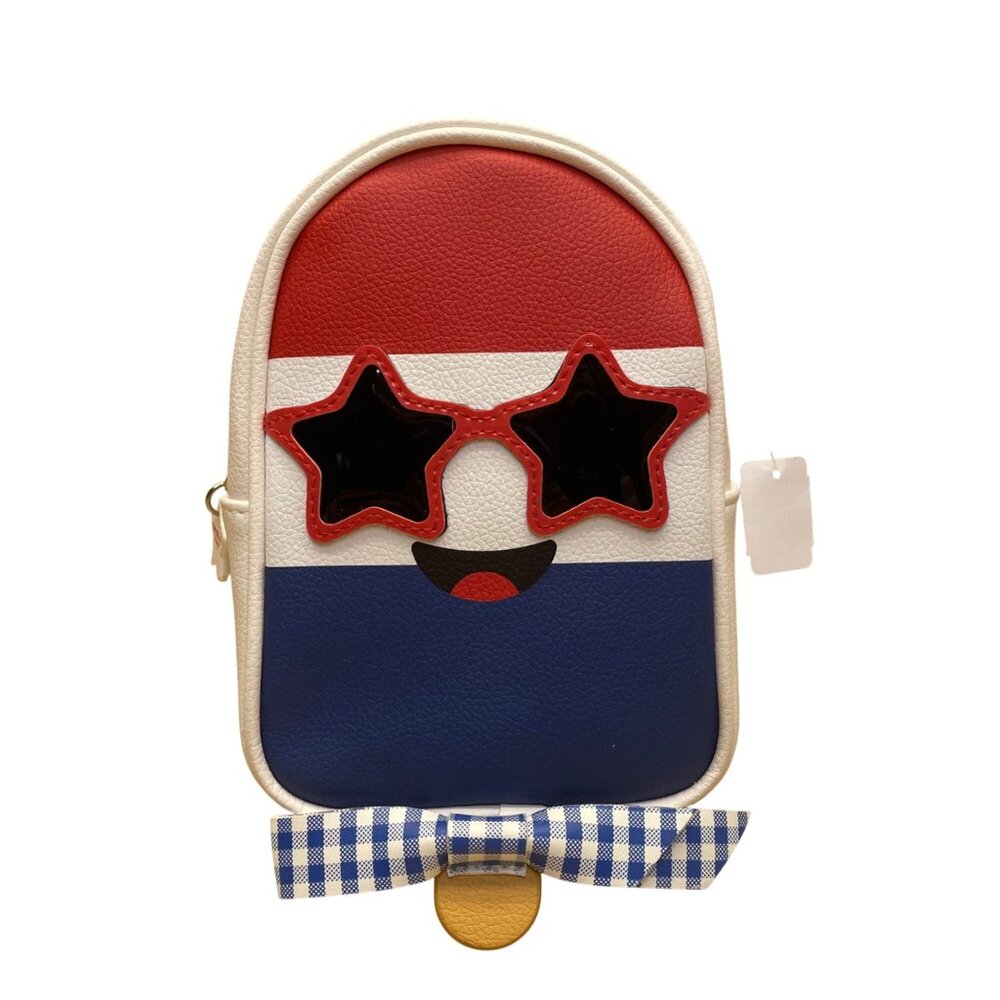 Bath & Body Works Kids Red White Blue Star Sunglasses Bow Tie Mini Backpack